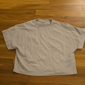 Zara Light Gray Short Sleeve Tee